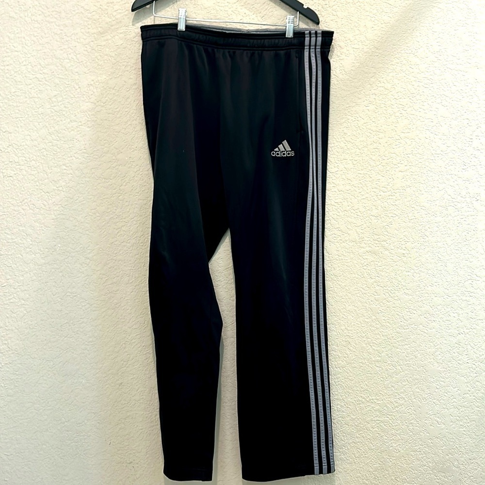Adidas pants size XL black and grey